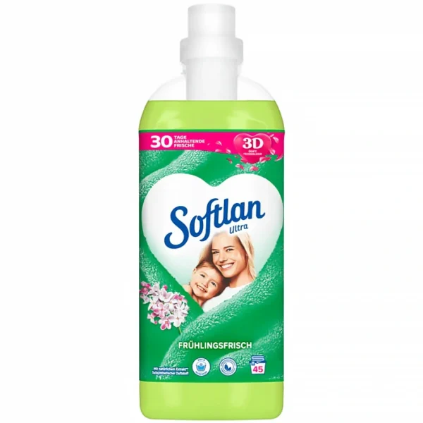 softlan spring fresh 45 wash loads, 1l bottles